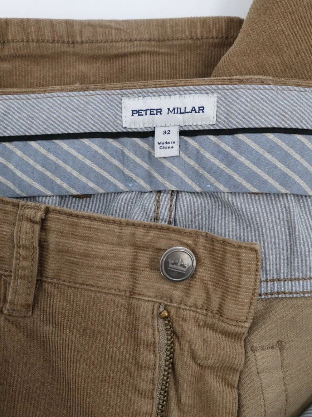Peter Millar Tan Corduroy Men’s Pants